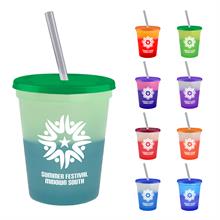 16 oz. Cool Color Change Straw Cup